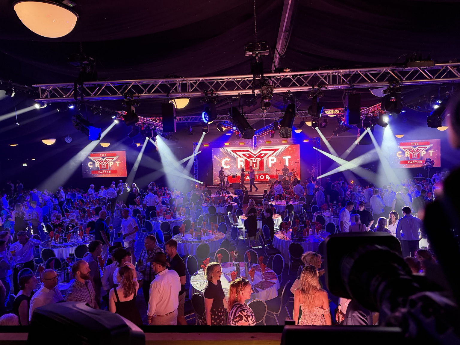 Live awards event with LED screens